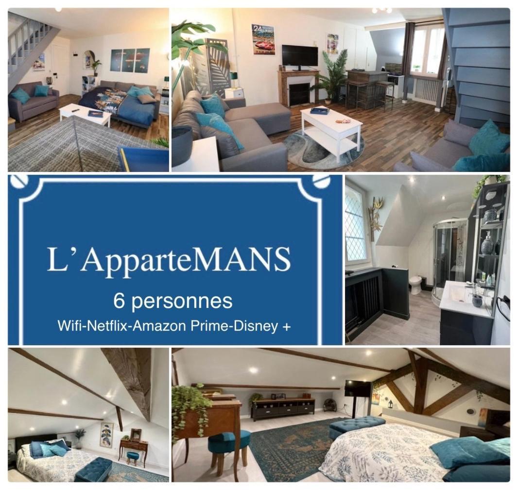 Duplex Au 2Eme Et De Notre Maison -Acces Au Jardin-Smart Tv-Streaming-Wifi Le Mans Exteriör bild